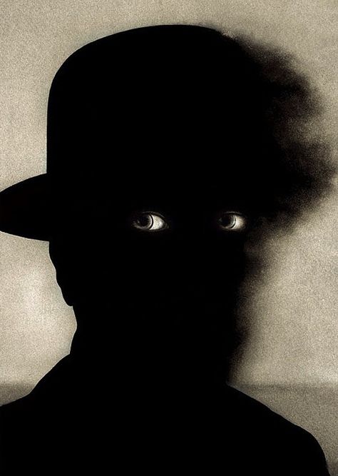 Wieslaw Rosocha. Eyes and silhouette of man wearing hat. Koncert symfoniczny, Poland, 2006. Shadow Boxing, Polish Posters, Polish Poster, In The Shadows, Creepy Art, The Shadows, 인물 사진, Surreal Art, Horror Art