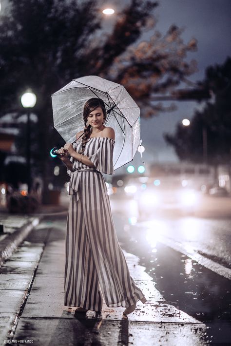 Clear Umbrella Photography, Rain Photoshoot, Rain Photos, Umbrella Photography, Clear Umbrella, Rain Photo, Senior Photo Poses, Outdoor Girls, Under My Umbrella