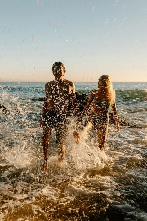 southern california laguna beach thousand steps engagement session beachy vibes wearing swimsuits photographer Thousand Steps Beach, Laguna Beach Engagement, Beachy Vibes, Gorgeous Couple, Engagement Sessions, Beach Engagement, Laguna Beach, Beautiful Eyes, Southern California