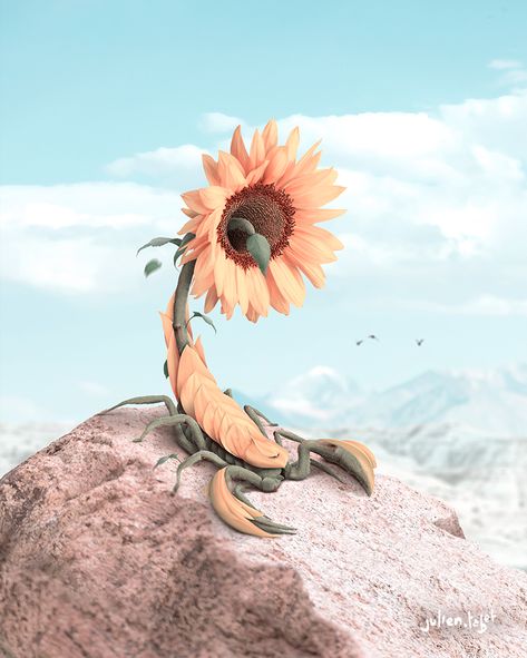 Photoshopped Animals, Surreal Tattoo, Hybrid Art, Animal Illustration Art, Cute Couple Gifts, 3d Modelle, Sunflower Art, Creative Poster Design, Artist Life