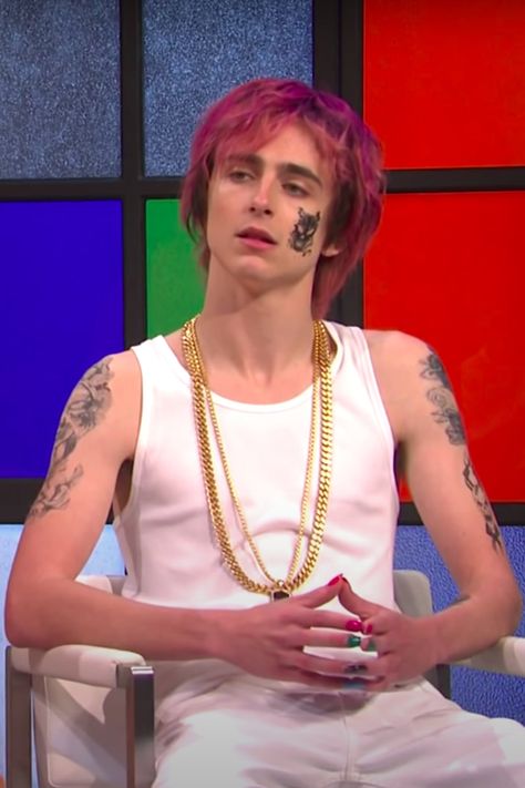 Timothée Chalamet and Pete Davidson Nail the Cringey TikTok Rapper Vibe a Little Too Well Pete Davidson, Night Live, Saturday Night Live, Snl, Timothee Chalamet, Rap, Tumblr, Halloween