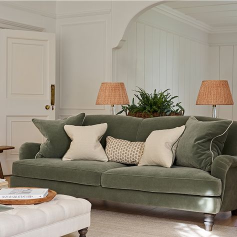 Explore the differences between a sofa and a couch with Love Your Home. Learn about their history, structure, function, and our variety of styles. Green Sofa Living Room, London Living, Traditional Sofa, Green Sofa, Classic Sofa, Love Your Home, Living Room Inspo, New Living Room, Lounge Room