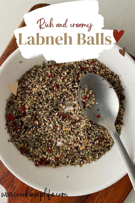 These labneh balls are ultra rich and creamy, covered in herbs and spices and preserved in olive oil. Labneh Balls In Oil, Labneh Breakfast, Homemade Labneh, Clean Eating Grocery List, Healthy Recipes On A Budget, Inexpensive Meals, Dinner Inspiration, Healthy Family Meals, Sweet Treats Recipes