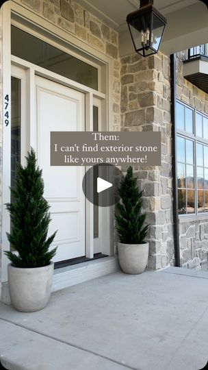 85K views · 6.8K reactions | The stone mason couldn’t believe we asked for this:

We chose natural stone veneer which if far cheaper upfront and to install than full bed stone.

Most people go to a stone yard or showroom and choose just one stone product for their home

…Not us.

One sure way to help your home stand the test of time is to do something no one else has that can’t be identified and associated with being popular during a particular time period.

We blended TWO stone products and…. TWO secret requests that made our mason think we were crazy, but that he ultimately loved:
____________________________________________________________________

1. Exterior stone has different names depending on the supplier. We got our stone from @beehivebrickandstone in Utah. (**They can tell you s Board And Batten With Stone Exterior, Stone And Siding House Exterior, Stone For House Exterior, Exterior Stone And Siding Combinations, Natural Stone Exterior, Stone Siding Exterior, Being Popular, Natural Stone Veneer, Stained Doors