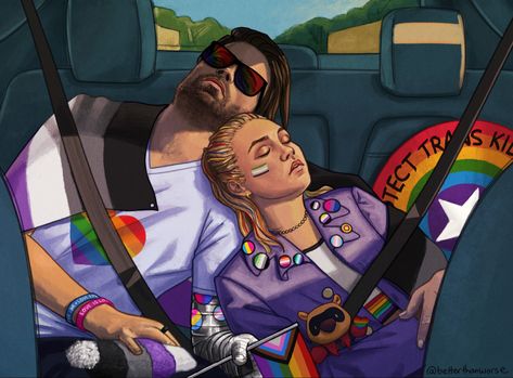 Bucky And Yelena, Pride Fanart, Marvel Pride, Bucky Barnes Aesthetic, Avengers Fan Art, Dr Marvel, Marvel Fanart, Marvel Xmen, Happy Pride Month