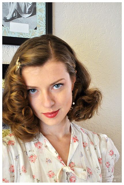 40s Mode, 40s Hairstyles, 50s Hairstyles, 1940s Hairstyles, Laura Palmer, Rockabilly Hair, Pin Curls, Retro Hairstyles, 1940s Fashion