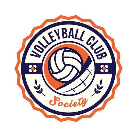 Cartoon Volleyball, Association Logo, Sports Badge, Volleyball Clubs, Sport Logo Design, Sports Logo Design, Club Badge, Sports Club, Minimal Logo Design