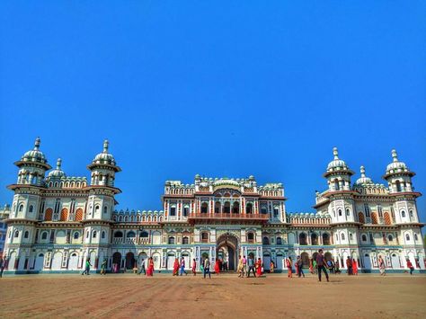 The place, origin of ancient Maithili culture, where I saw products like cement,sugar,college,school,stores,hotels etc. named with Janak/Janaki,most of the things are related to Janak/Janaki.  That's why it is Janakpoor. Janaki Mandir which is fully built in bright white in a mixed style of Islamic and Rajput domes will surely make you to feel that you are in 1910 AD. 🙏🌍🗺 . . . . . #travelphotography #travel #nepaldiaries #nepal #asia #instatravel #instamood #explorenepal #instadaily #wanderl Janaki Mandir, College School, The Thing Is, School College, Insta Travel, The Things, Nepal, Bright White, I Saw