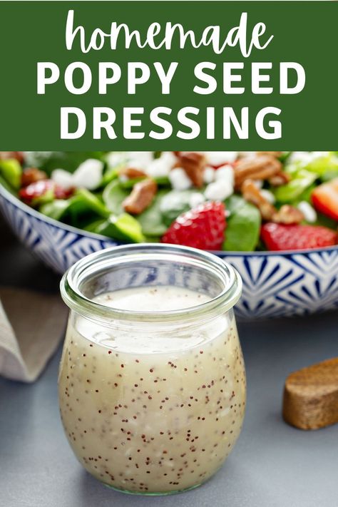 Homemade Poppy Seed Dressing, Honey Poppyseed Dressing Recipe, Sweet Poppyseed Dressing, Poppyseed Dressing Salad Recipes, Poppyseed Vinaigrette Dressing, Sweet Poppy Seed Dressing, Poppyseed Salad Recipe, Healthy Poppyseed Dressing, Poppyseed Dressing Recipe Healthy