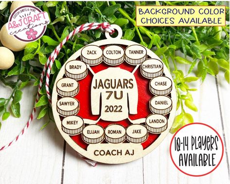 This Christmas Ornaments item by AJCraftCreations has 113 favorites from Etsy shoppers. Ships from United States. Listed on Dec 5, 2023 Coach Ornament, Hockey Team Gifts, Hockey Ornaments, Hockey Coach Gifts, Hockey Player Gifts, J Craft, Hockey Pucks, Hockey Coach, Stars Hockey