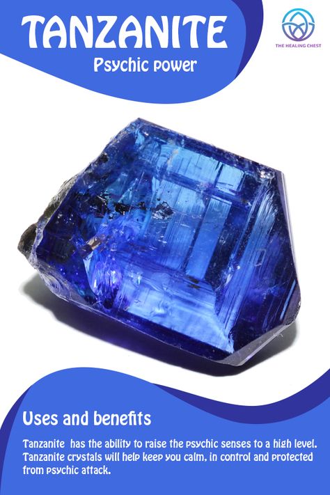 Programming Crystals, European Paganism, Tanzanite Meaning, Crystals 101, Crystals Properties, Psychic Senses, Witchy Crystals, Blue Zoisite, Magic Journal