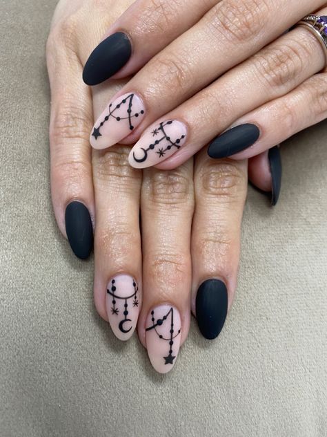 Dark Nude Nails, Jewellery Nails, Almond Dip, Black Almond Nails, Half Moon Nails, Moon Manicure, Engagement Nails, Cartoon Nails, Holloween Nails