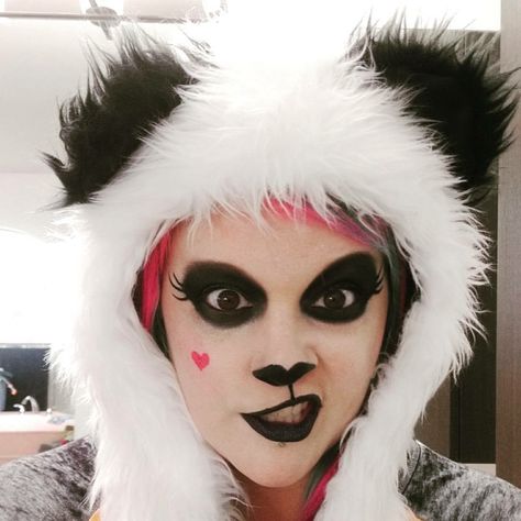 Panda Makeup 🐼 Panda Makeup, Bear Makeup, Panda Eyes, Dark Rings, Make Your Own Story, Halloween Series, Eyeshadow Base, Graphic Liner, Have A Shower