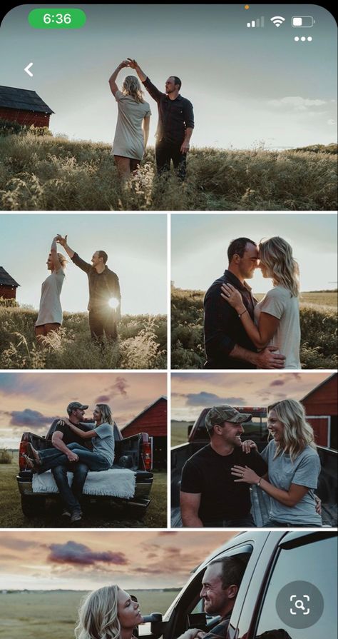 Country Couple Photos, Michigan Engagement Photos, Engagement Photos Candid, Farm Photoshoot, Farm Engagement Photos, Rustic Engagement Photos, Country Couple Pictures, Country Engagement Pictures, Country Couple