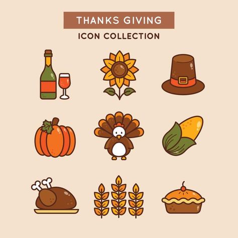 Cartoon Thanksgiving Drawings, Thanksgiving Illustrations Cute, Thanksgiving Cute Drawing, Thanksgiving Cartoon Drawing, Cute Thanksgiving Doodles, Thanksgiving Icons For Apps, Thanksgiving Icons Aesthetic, Simple Thanksgiving Drawings, Thanksgiving Drawings Cute