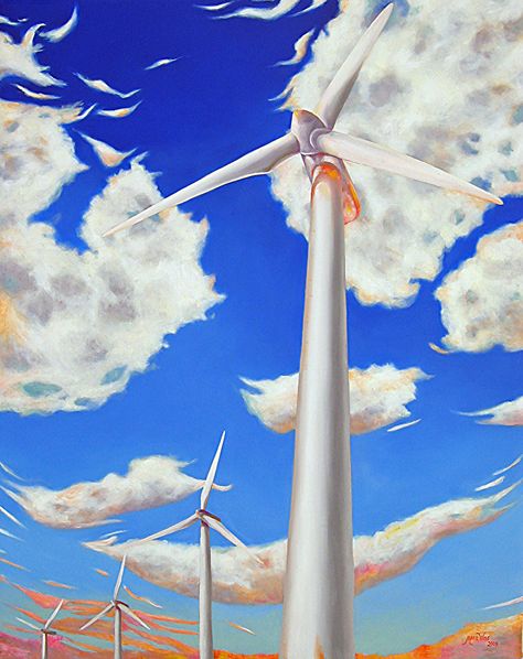 Wind Art, Wind Turbines, Art Competitions, Diy Canvas Art Painting, Anime Scenery Wallpaper, Diy Canvas Art, Diy Canvas, Canvas Art Painting, Scenery Wallpaper