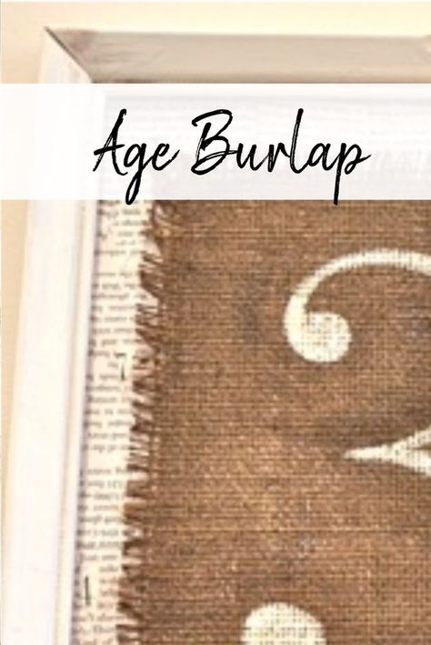 Burlap Art, Burlap Rug, Burlap Signs, Burlap Projects, Painting Burlap, Burlap Decor, Sponge Painting, Diy Burlap, Printing On Burlap