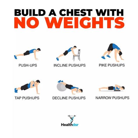 Chest Exercises At Home, Stronger Workout, Pike Pushup, Wake Up Workout, Chest Exercises, Gym Workout Planner, Exercises At Home, Push Up Workout, Bodyweight Exercises