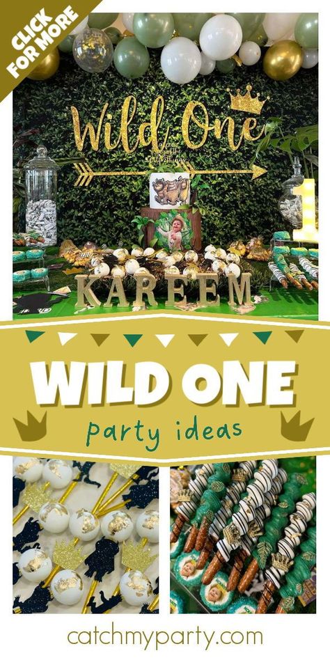 Check out this awesome Where the Wild Things Are - Wild One! The cake pops are so cute! See more party ideas and share yours at CatchMyParty.com Birthday Party Food Dinosaur, Party Food Dinosaur, Wild Things Party, Birthday Boho, Houston Zoo, Zoo Birthday, Wild One Birthday, Twins 1st Birthdays, Wild One Birthday Party