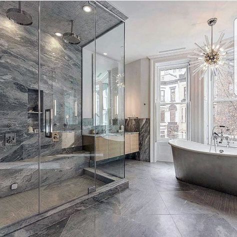 Top 60 Best Master Bathroom Ideas - Home Interior Designs Luxury Master Bathrooms, Interior Design Per La Casa, Bad Inspiration, Renovation Design, Bathroom Design Luxury, Large Bathrooms, Dream Bathrooms, Design Del Prodotto, Elegant Bathroom