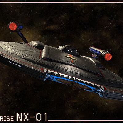 ArtStation - Enterprise NX-01 (Star Trek:Enterprise) Voyager Star Trek, Star Trek Deep Space 9, Uss Voyager, Mirror Universe, Enterprise Nx 01, Star Trek Deep Space Nine, Deep Space 9, Deep Space Nine, Sci Fi Spaceships