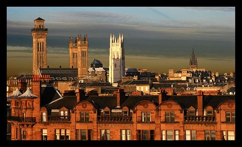 J060210L ~ Glasgow Skyline by moi_images, via Flickr Glasgow Architecture, Glasgow Scotland, City House, City Prints, All Over The World, Empire State Building, Glasgow, Scotland, New York Skyline