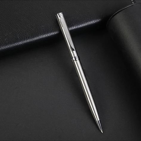 PRICES MAY VARY. ★It can be used for writing when students study ★It can be used for business people to write in office ★It can be presented as an exquisite gift to relatives, friends or partners. ✓ Lightweight and comfort allows for smooth and precise writing performance. ✓ Portable design, easy to use, just retractable the pen to write or close. ✓ Writing smooth, 1.0 mm medium metal tip; easy-drying black ink; NO smear, skipping or smudging. ✓ Ideal to use in a men, women, executive, business, Advertising Gifts, Silver Pen, Ink Toner, Business People, Ballpoint Pens, Luxury Store, Pen Sets, Pharmacy Gifts, Easy To Use