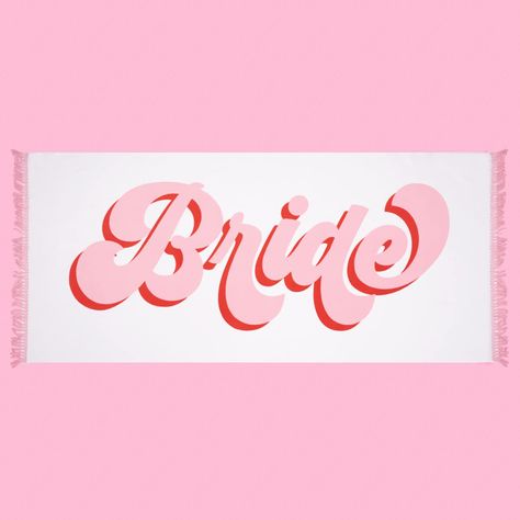 PRICES MAY VARY. Hello, Summer! Our white "Bride" beach towel with pink fringe is the pool party addition you've been looking for + a guaranteed hit! Extra Comfy: our white towel with red + pink "Bride" logo was made for second glances. With a softer-than-soft cotton feel + fun pink fringe, this towel is perfect for the pool side bach, engagement photos, or as a bridal shower gift! For Every Bride: one size fits all! Our bride towel is 30" wide and 67" long - perfect for each + every bride to be Bride Towel, Ultimate Bachelorette Party, Pink Beach Towel, Bridesmaid Favors, Bachelorette Party Beach, Bachelorette Decorations, Pink Bride, White Bride, Beach Bride