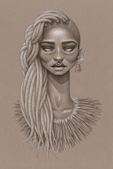 Solar Witch Sara Golish, See Tattoo, Natural Hair Art, Afrique Art, Afrocentric Art, Dope Art, Afro Art, African American Art, Interstellar