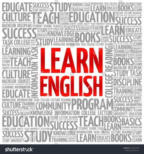 Learn English word cloud collage, education concept background #Ad , #AD, #word#cloud#Learn#English Cloud Collage, English Learning Course, Word English, College Lectures, English Logo, College Books, English Projects, Concept Background, Fun Activities For Toddlers