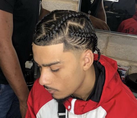 Latin Braids Men, Mexican Cornrows Men, Hispanic Braids Men, Braid Styles For Men With Fade, Boys Cornrows, Long Hair Fade, Cornrows Men, Twist Hair Men, Cornrow Braids Men