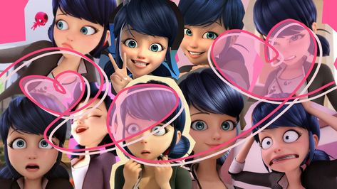 Desktop Marinette Wallpaper Explore more Animated, Fictional Superhero, Marinette, Marinette Dupain-Cheng, Television Series wallpaper. https://www.whatspaper.com/desktop-marinette-wallpaper-2/ Marinette Wallpaper, Mlb Wallpaper, Wallpaper Computer, Ladybug Wallpaper, Dual Screen, Miraculous Wallpaper, Miraculous Ladybug Wallpaper, Ladybug Anime, Marinette And Adrien