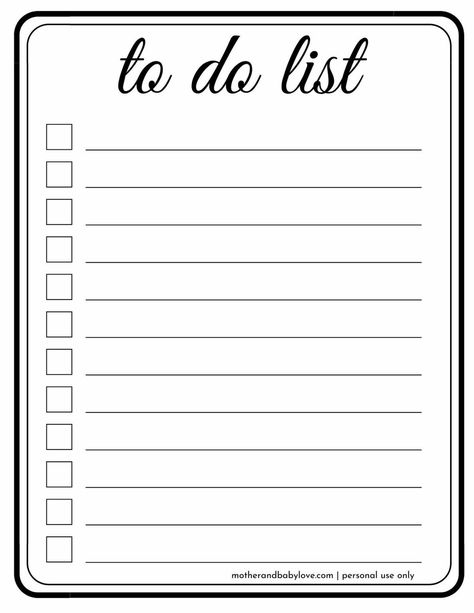 Blank To Do List Free Printable, Daily To Do List Printable Free, To Do List Printable Free, To Do List Funny, Cute To Do List, Daily To Do List Printable, Free To Do List, Master Grocery List, To Do List Template