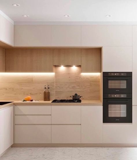 Compact Kitchens, Small Modern Kitchens, Desain Pantry, Kabinet Dapur, Modern Kitchen Cabinet Design, تصميم للمنزل العصري, Modern Kitchen Interiors, Kitchen Interior Design Decor, Optimize Space