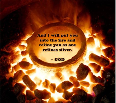 Zechariah 13:9 "And I will put you into the fire and refine you as one refines silver, and test you as gold is tested. You will call upon My name and I will answer you. I will say, ‘You are My people’& you will say, ‘The Lord is my God.’”  Like a piece of silver, going through the fire will burn away all the impurities in our life. But Jesus doesn’t just throw us in the fire and leave us there to burn. Like a silversmith, Jesus holds us and watches us the entire time. Refiners Fire Quotes, Zechariah 13:9, Refining Fire, Refiners Fire, Christian Life Quotes, Fire Bible, Bible Quotes Healing, Godly Character, Christian Quotes About Life