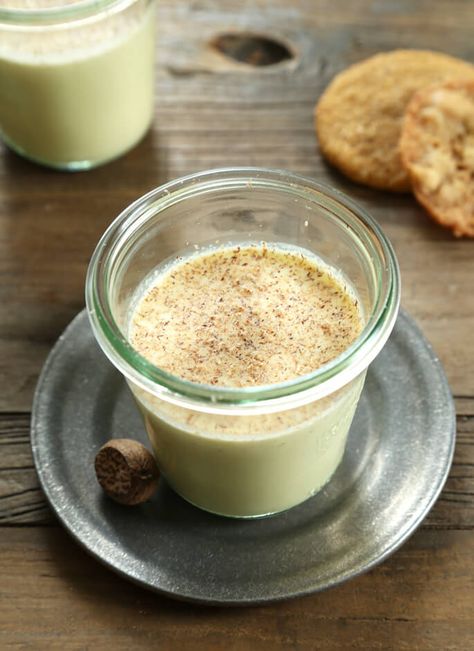 Get this tested, easy-to-follow recipe for homemade slow cooker eggnog. Just toss the simple ingredients in your crock pot for perfect egg nog every time! Dairy Free Egg Nog, Eggnog Recipe Homemade, Drop Cookie Recipes, Homemade Eggnog, Eggnog Recipe, Egg Nog, Slow Cooking, Slushies, Cooker Recipes