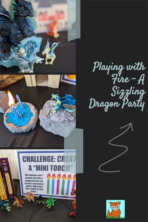 Wings Of Fire Party Games, Dragon Party Activities, Dragon Games For Kids, Wings Of Fire Activities, Mythical Creature Party, Mythical Creatures Birthday Party Ideas, Dragon Decorations Diy, Dragon Party Ideas For Kids, Wings Of Fire Party Ideas