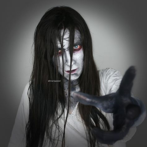 Samara, The Ring, Horror, Makeup, Cosplay The Ring Makeup, Samara The Ring, The Ring Movie, Ring Movie, Movie Makeup, Is It Just Me, Scary Movie, Samara, Scary Movies