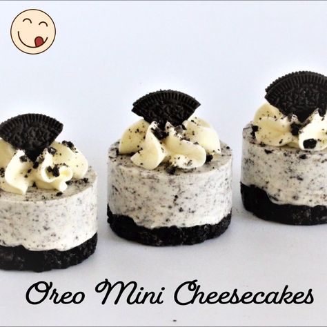 The Perfect Cheesecake For OREO Lovers! | cheesecake | The Perfect Cheesecake For OREO Lovers! | By Cupcake Savvy Cheesecake Decoration, Mini Oreo Cheesecake, Oreo Cheesecake Bites, Cheesecake Bites, Oreo Cake, Oreo Cheesecake, Oreo Dessert, Mini Cheesecakes, Pastry Recipes