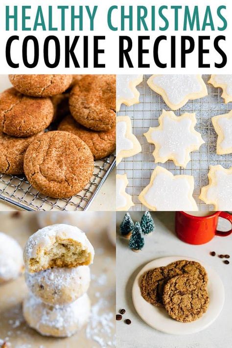 Healthy Holiday Cookies Recipes, Sugar Free Christmas Cookies, Iowa Food, Christmas Homeschool, Healthy Christmas Cookies, Kitchen Tricks, Christmas Cookie Recipes, Snacks Ideas, Healthy Cookie Recipes