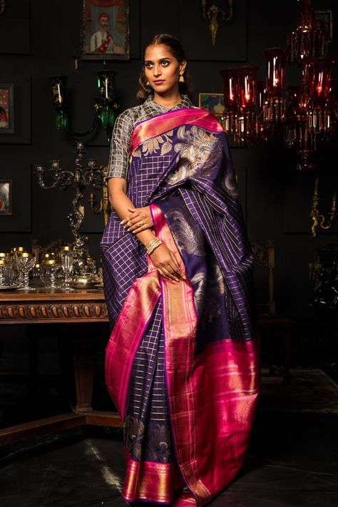 Timeless indeed Kavitha Gutta, Kanchi Sarees, Indian Saris, Indira Gandhi, New Saree Designs, India Clothes, Modern Saree, Kota Sarees, Culture Clothing