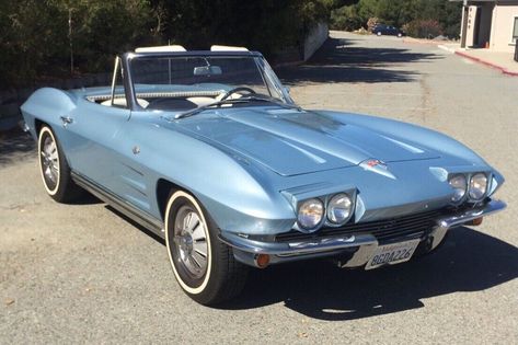 This 1964 Corvette Convertible is a tidy and healthy classic that would make a comfortable and relaxed weekend cruiser. #Chevrolet, #Corvette 1964 Corvette, C2 Corvette, 1965 Corvette, Corvette Convertible, Car Posters, New Tyres, Barn Finds, Chevrolet Corvette, Convertible