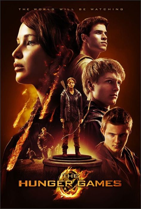 The Hunger Games Catching Fire Poster, Hunger Games Movie Poster, Hunger Games Poster, The Hunger Games Movie, Games Poster, Hunger Games Characters, Hunger Games Books, Hunger Games Movies, Katniss And Peeta