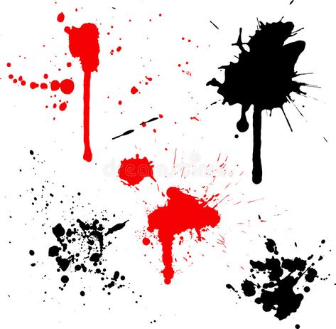 Splats and drips. Various splats and drips on white background , #SPONSORED, #drips, #Splats, #splats, #background, #white #ad Logo Design Dance, Arte Trash Polka, Tattoo Cards, Trash Polka Art, Tatuaje Trash Polka, Trash Polka Tattoo Designs, Tattoo Trash, Polka Tattoo, Catrina Tattoo