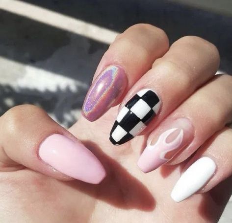 Nail Art Coffin, Fun Nail Art, Nail Blog, Simple Nail Designs, Birthday Nails, Pretty Acrylic Nails, Chic Nails, Short Acrylic Nails, Cute Acrylic Nails