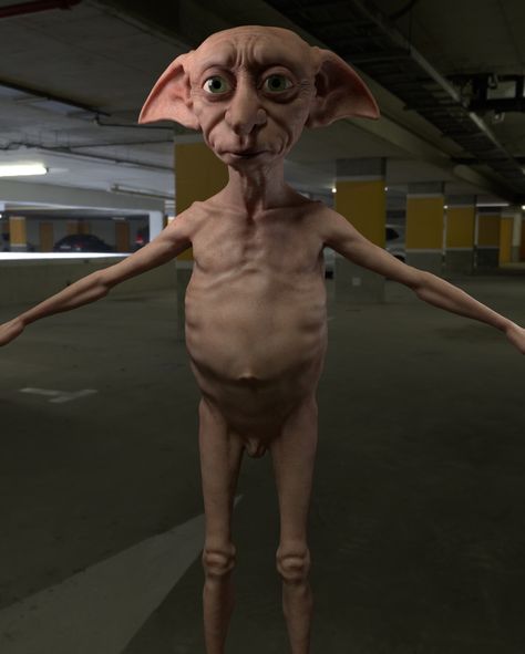 ArtStation - Dobby - Work in progress, Marcio Rabelo Dobby Funny, Dobby Aesthetic, Dobby From Harry Potter, Dobby Costume, Harry Potter Elf, Dobby The Elf, Dobby The House Elf, Harry Potter Dobby, House Elf