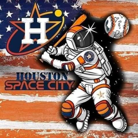 Orbit Houston Astros, Astros Painting, Houston Astros Tattoo, Space City Astros, Houston Astros Wallpapers, Astros Wallpaper, Astro Baseball, Houston Tattoos, Astros World Series