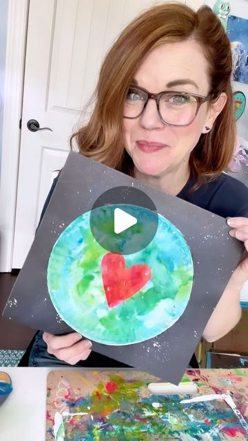 Andrea Nelson on Instagram: "This earth day craft is adaptable for so many ages!  The shirt is linked on my Amazon page.  Supplies: Student watercolor set (my shop) Size 1 inch flat brush (my shop) Paper plate  Printer paper Black paper White acrylic paint for splatter Toothbrush (preferable one that you don’t use on your teeth 😂) Scissors and glue   #earthdaycraft #earthdaycraftsforkids #kidcraft #preschoolcraft #instamom #easywatercolor" Alice Hart, Earth Day Craft, Alzheimers Activities, Substitute Teaching, Earth Day Crafts, Paper Black, Watercolor Set, White Acrylic Paint, Spring Painting