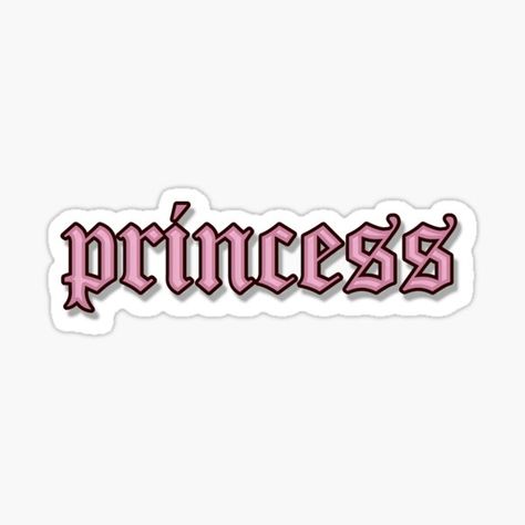 "princess sticker" Sticker by elysestickers | Redbubble Wow Photo, Sticker Design Inspiration, Preppy Stickers, Princess Sticker, Stickers Redbubble, Cute Princess, Stickers For Sale, Disney Quotes, Cool Stickers