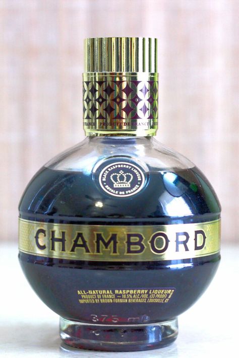 Bottle of Chambord on table top Raspberry Liqueur Cocktails, Chambord Drinks, Chambord Recipes, Chambord Cocktails, Chambord Liqueur, French Cognac, Raspberry Cocktail, Liqueur Drinks, Hydration Station